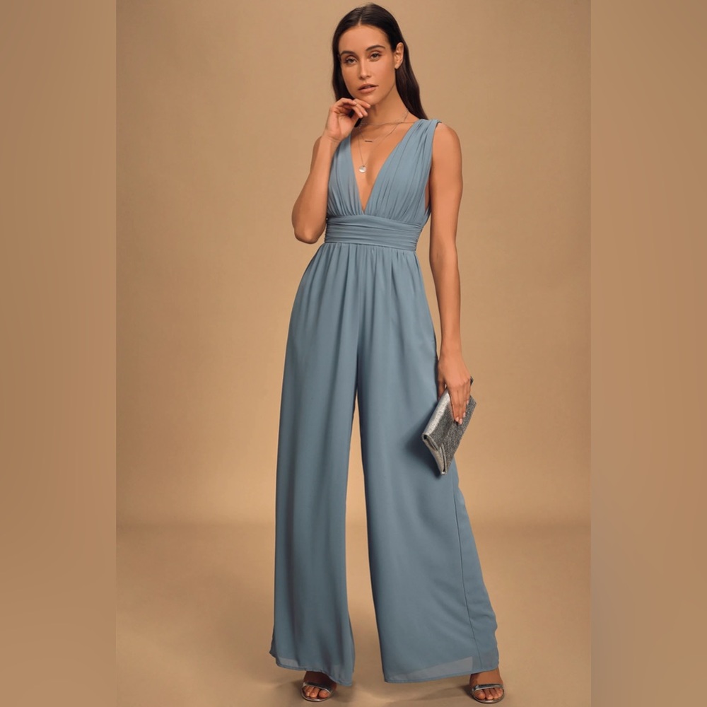 Lulu's Blue Jumpsuit